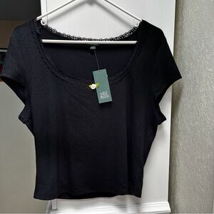 Black Knit Top by Wild Fable - Size XL - NWT